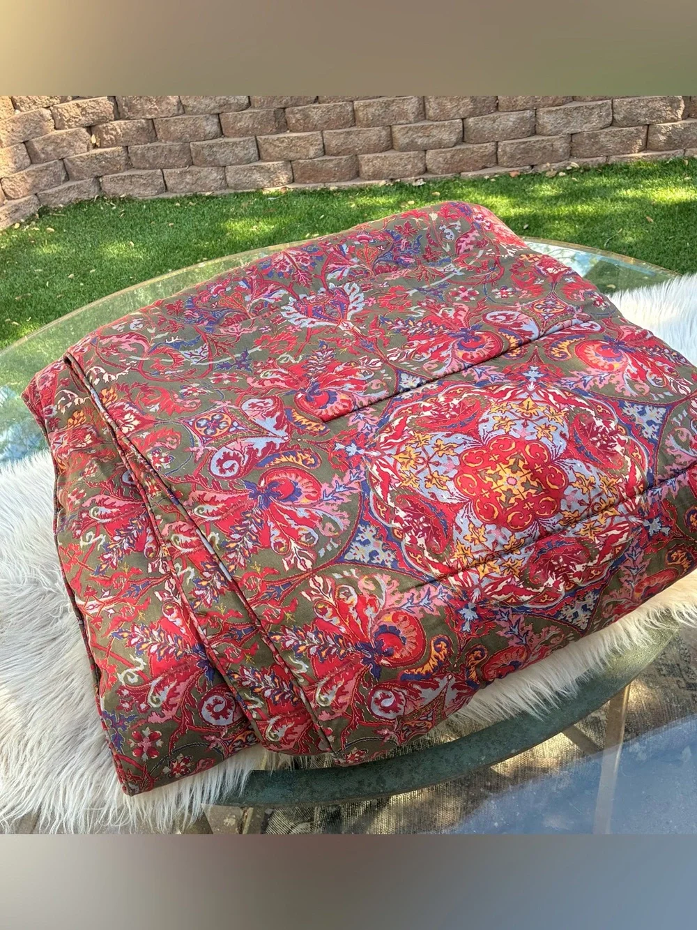 Ralph Lauren Vintage Bedspread Galahad Comforter Queen or Full Sateen